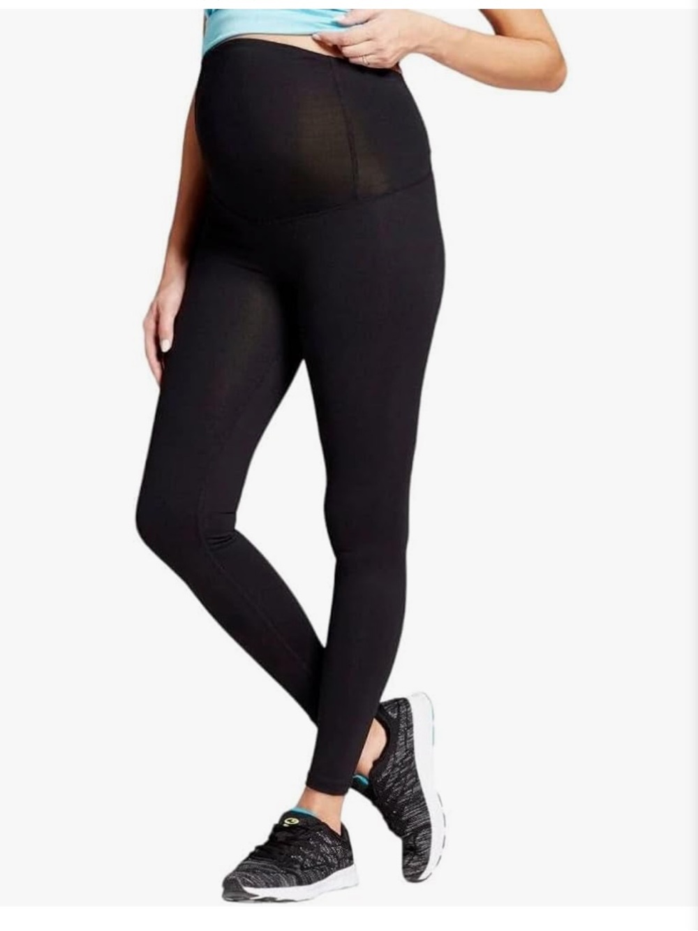 Ingrid & Isabel Capri Pants with Crossover Panel color BLACK  size 2 nwt
